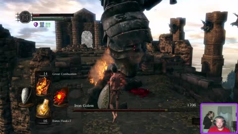 Dark Souls SL1 NG7 Iron Golem