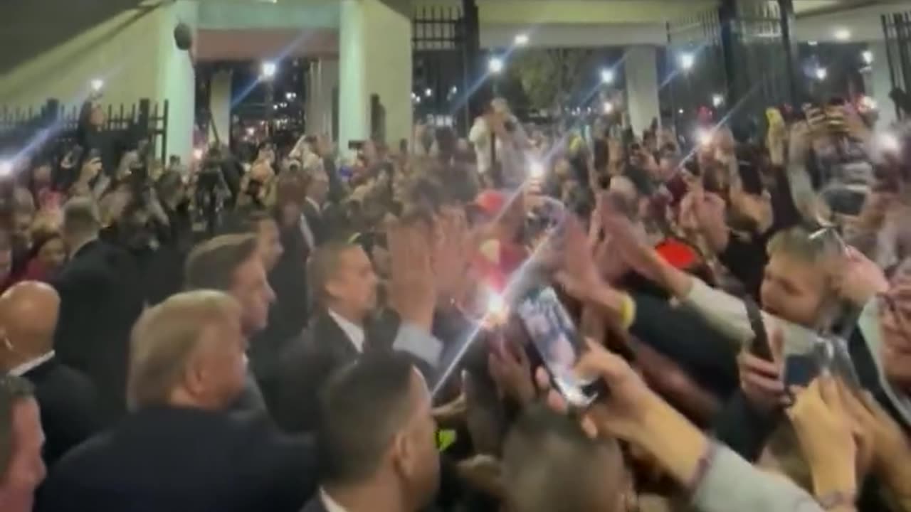 Screaming Fans Greet Trump At The Palmetto Bowl In South Carolina - Chanting USA! USA!
