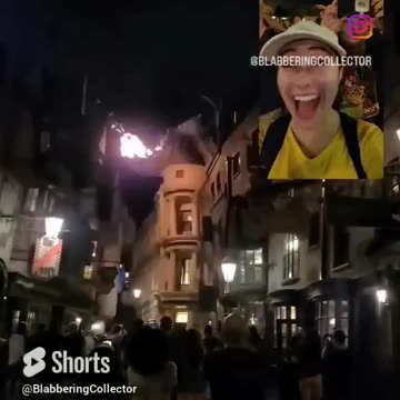 The Dragon Burped. #universalstudios #diagonalley #harrypotter #ukranianironbelly