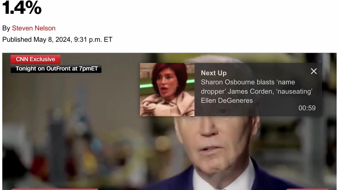 CONSEQUENCES OF DEMENTIA: BIDEN CLAIMS INFLATION WAS 9% WHEN HE CAME INTO OFFICE - WHEN IT WAS 1.4%