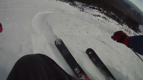 GoPro HD HERO camera: Powder Skiing with Chesty
