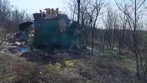 The FSB of Russia publishes footage of a border checkpoint in the Rostov region destroyed as a