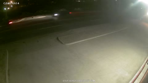 HIT AND RUN: Illuminated Phone Sent Flying Shows Violence Of Collision