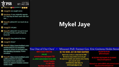 2022-01-31 07:00 EST - Patriots Soapbox AM: with LadyRWB , MykelJaye & DD