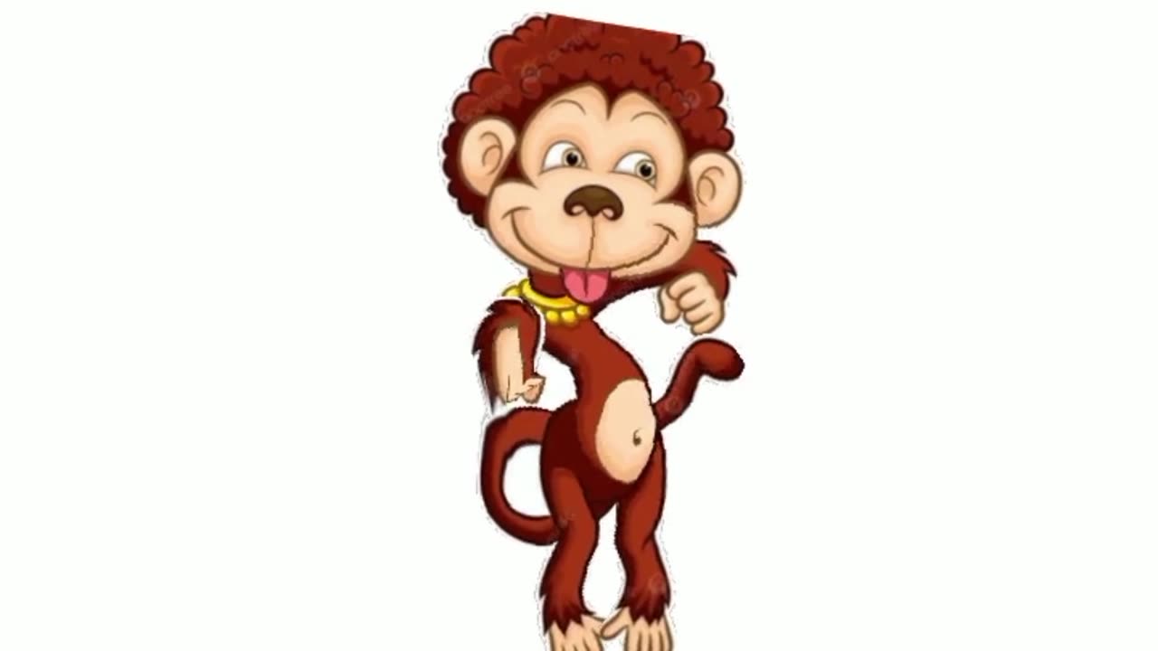 Funny monkey animated