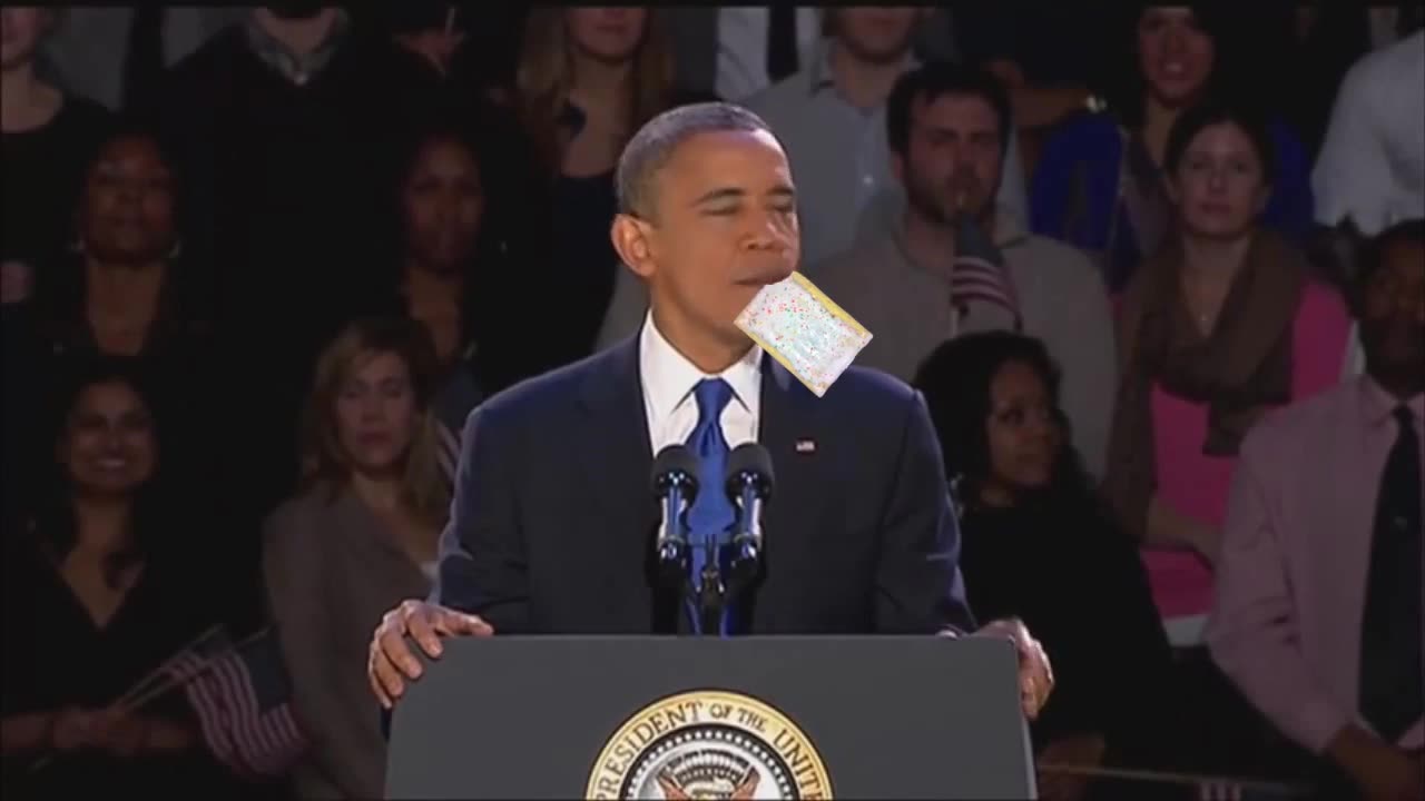 YTP - Obama Eats A Pop Tart On National Television