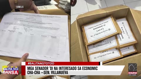 Mga Senador 'di na interesado sa economic Cha-cha —Sen. Villanueva