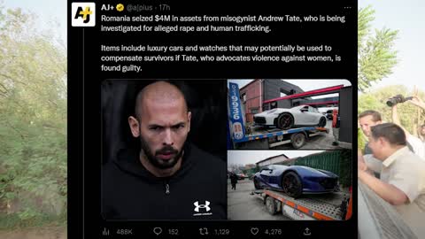 Police Steal $4,000,000 Of Andrew Tate's Property