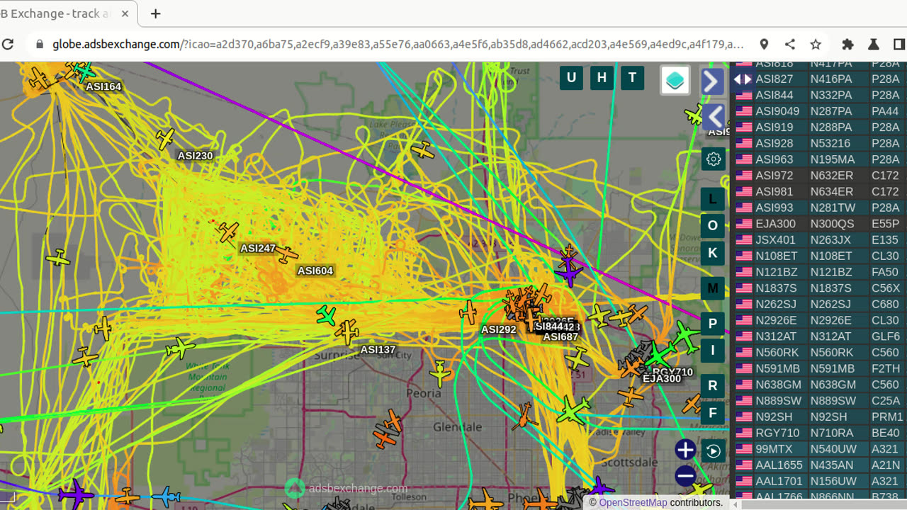 N3044U N4140W N745PA gang bang US60 - 12:30pm Feb 12th 2024