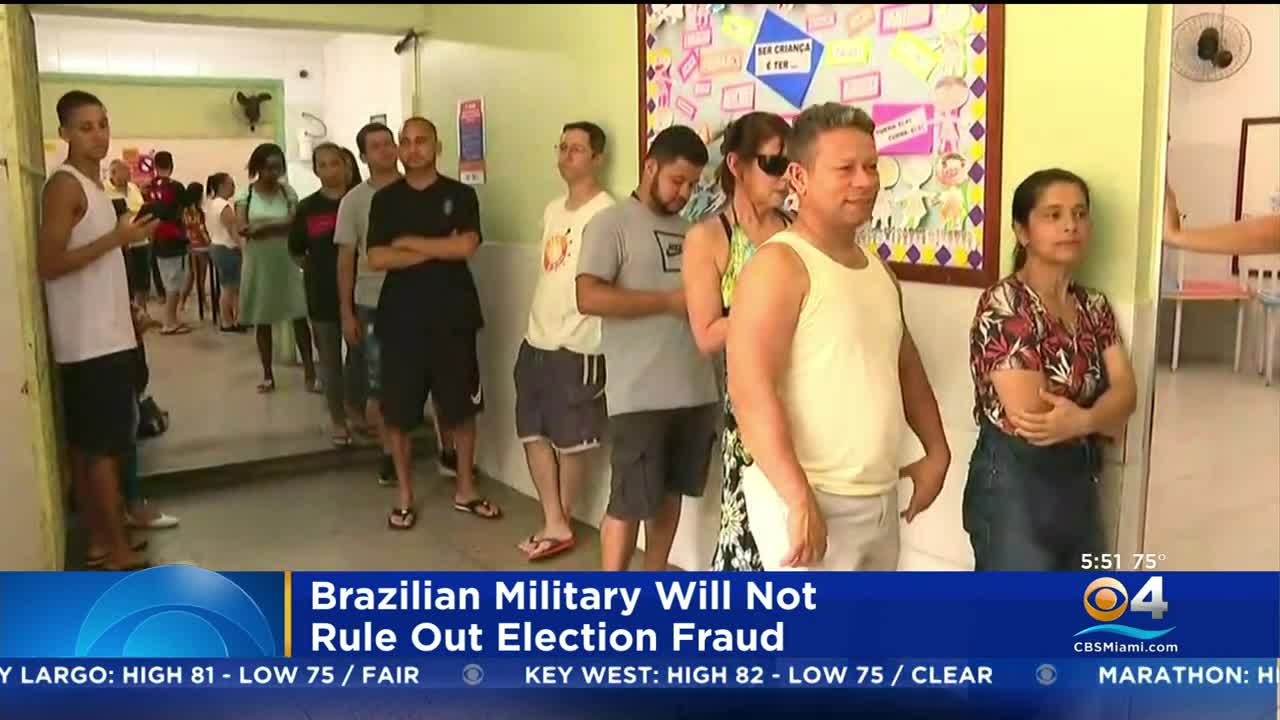 Brazilian Military Will Not Rule Out The Possibility Of Election Fraud