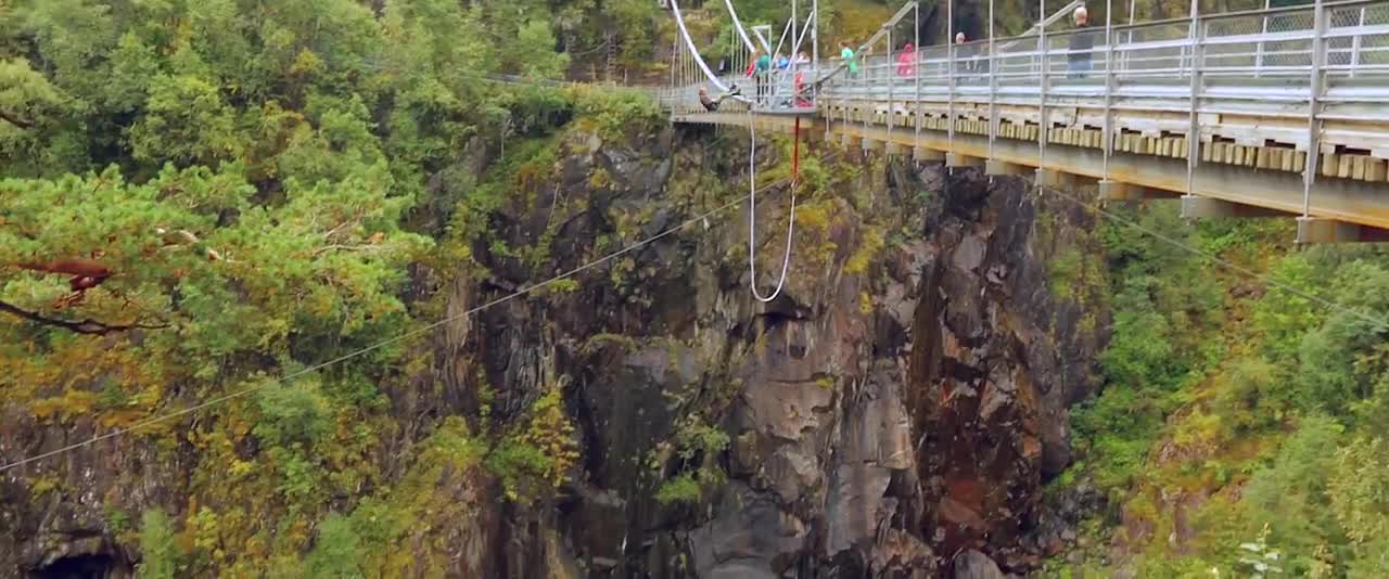 Bungee Jumping Rjukan Norway, 17 jumps