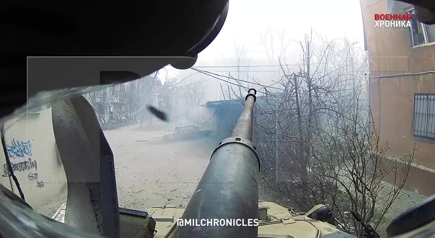 Ukraine War - An enemy RPG hit the side of the armored personnel carrier