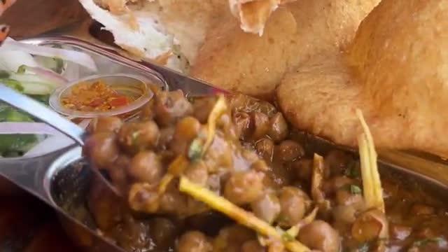 CHOLE BHATURE 😍😍 _ Indian street food #shorts