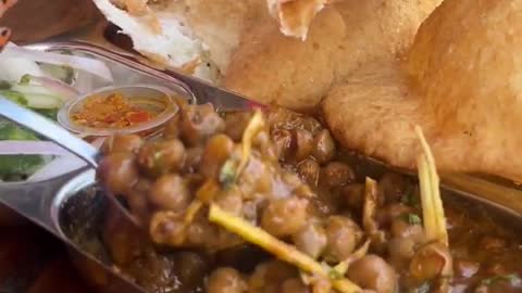 CHOLE BHATURE 😍😍 _ Indian street food #shorts