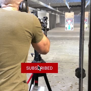 Shooting a Belt Fed M249H