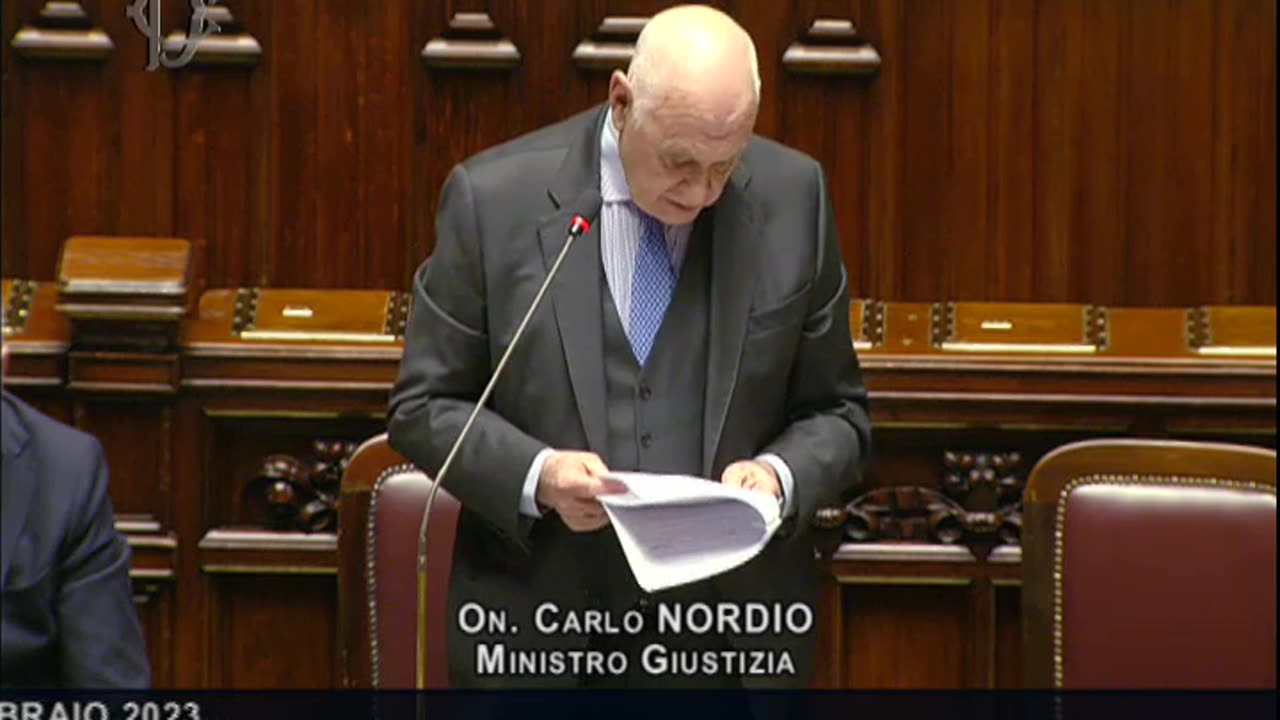 🔴 Informativa urgente in Aula del Ministro Carlo Nordio (15-02-2023).