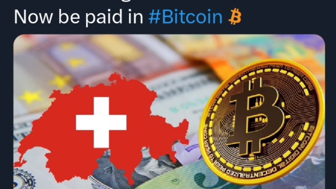Breaking News Switzerland government fees can now be paid in Bitcoin