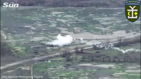 Russian Mi-8 helicopter shot out of the sky with MANPADS by Ukrainian forces near Donetsk