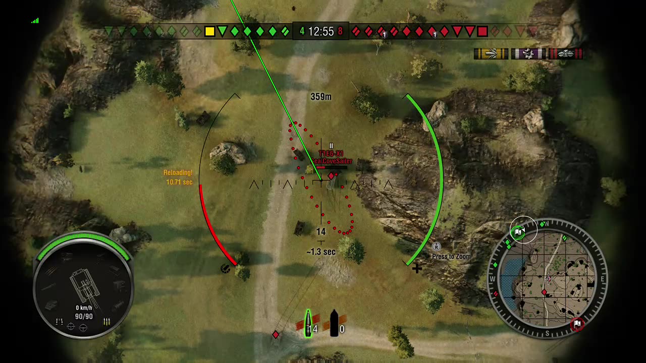 World of Tanks: Artillery aim so slow