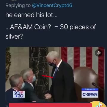 Pence's 30 peaces of silver.