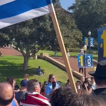 Pro-Israel Protest, University of California, Los Angeles demanding the return of hostages.