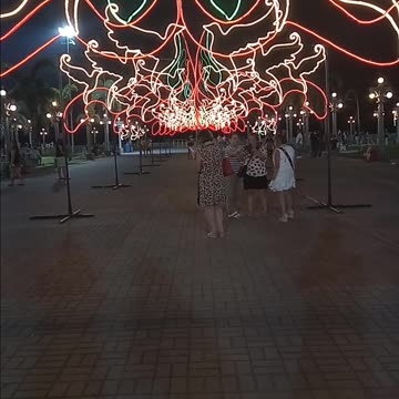 It was like a Party in the Park with Lights and Karaoke