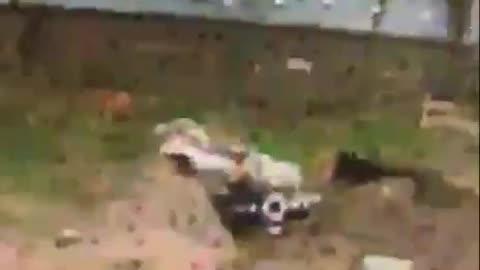 Flying Kamikaze Drone into Russian Trenches