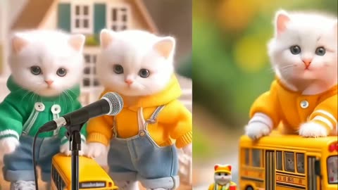 ANIMATED CATS SINGING RAHMATUN POEMS LIL'ALAMEEN KITTYDAV GEMOY COLORFUL CATS