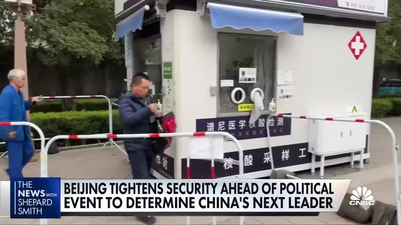 Beijing tightens security ahead of political event to determine China's next leader