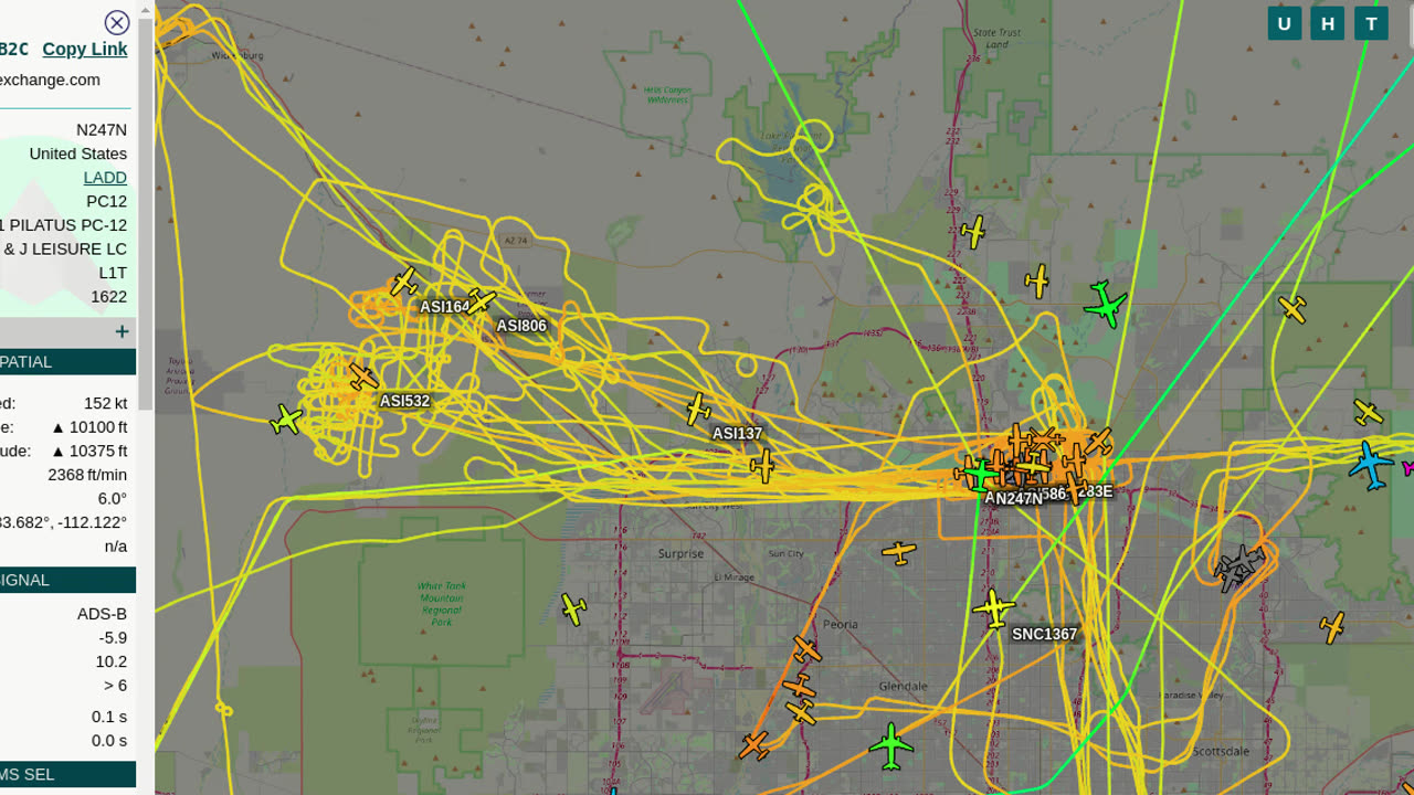 Phoenix AZ is RIFE with Chemtrails and Low Flying Lawn Mowers Today