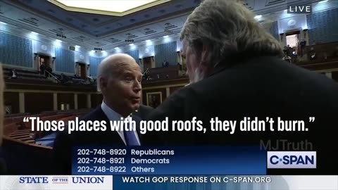 🚨 “If you notice when you fly over in a helicopter, those places with good roofs, they didn’t burn.”