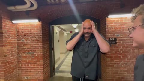 JUST IN - Sen. John Fetterman reacts to announcement of Biden's impeachment inquiry