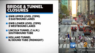 Weekend closures will affect GWB, Lincoln Tunnel & Holland Tunnel