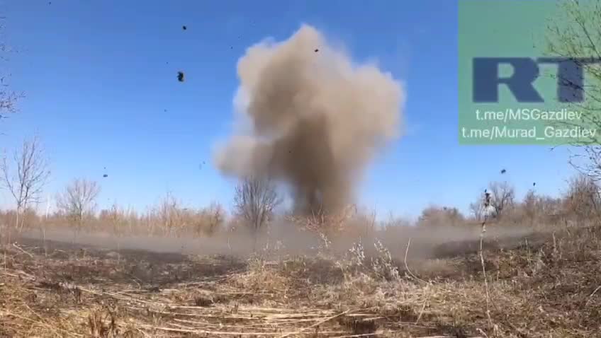 Land mine trick used by Armed Forces of Ukraine