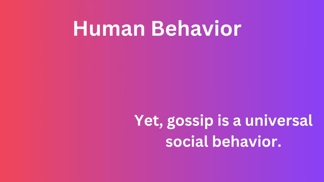 Human Behavior