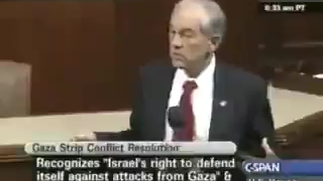 Isreal created Hamas, Ron Paul said on House Floor.