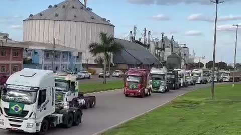 Caminhoneiros em direção a Brasília