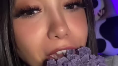 Crystal candy Sound eating ASMR