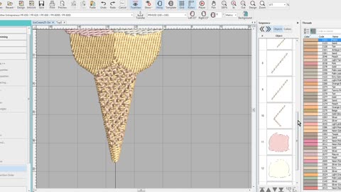 Making Ice Cream Embroidery Designs Quickly