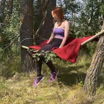Outdoors lifehack- hammock for soul camping! #outdoors #camping #bushcraft #survival