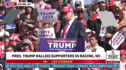 President Trump in Racine, WI