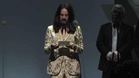 Alessandro Michele for Gucci International Designer of the Year British Fashion Awards 2015