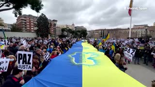 Protesters across the world rally for Ukraine