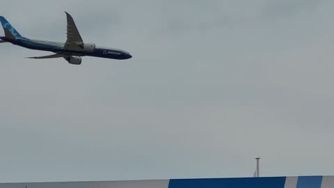 A Boeing 777X at the 2023 Paris Air Show