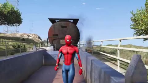 GTA 5 Gameplay Can I Stop the train 🚂🚂 #trending