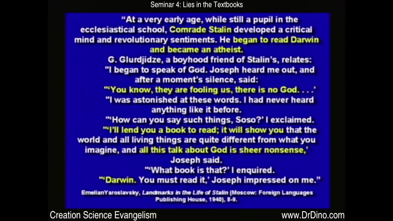 The Kent Hovind Creation Seminar (4 of 7)- Lies in the Textbooks_HD