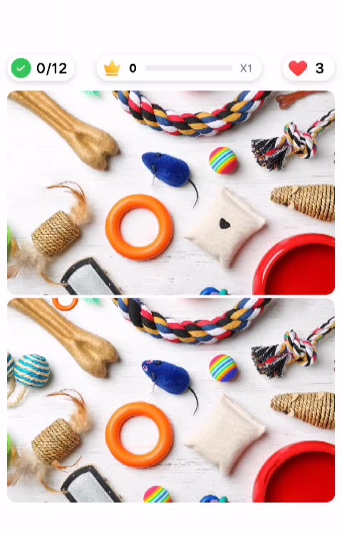 Find The Differences 5. Between the 2 Photos.