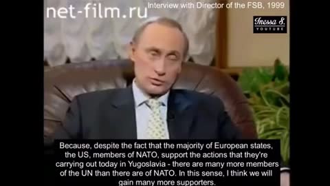 Director of the FSB, Vladimir Putin 1999