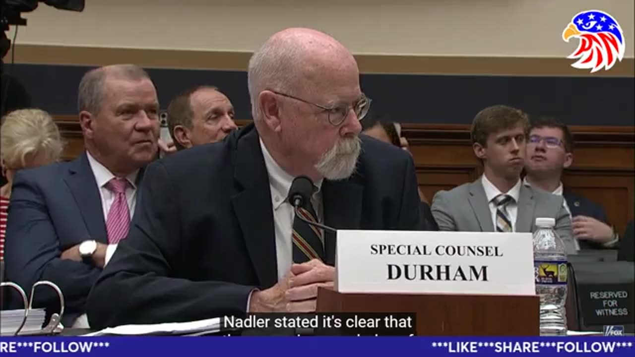 John Durham Testimony Update.