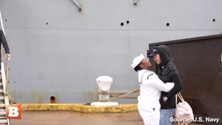 WELCOME HOME! Marines, Sailors Greeted with Hugs & Kisses Following Deployment